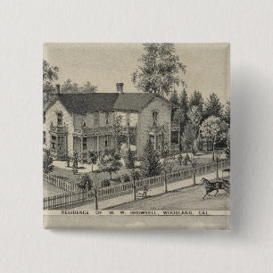 Bóton Quadrado 5.08cm Residências florestais