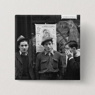 Bóton Quadrado 5.08cm Resistências da rua para o FDR: 1936