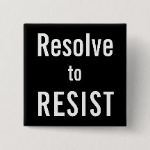 Resolver para RESIST, texto branco sobre fundo pre