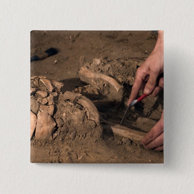 Bóton Quadrado 5.08cm Restos humanos (Frente)