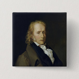 Bóton Quadrado 5.08cm Retrato de Benjamin Constant de Rebecque