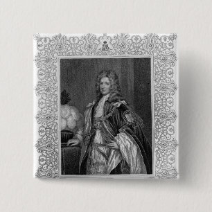 Bóton Quadrado 5.08cm Retrato de Charles Seymour, duque de Somerset