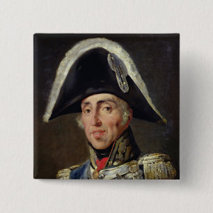 Bóton Quadrado 5.08cm Retrato de Charles X