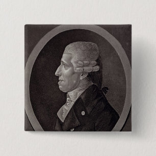 Bóton Quadrado 5.08cm Retrato de Franz Joseph Haydn