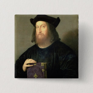Bóton Quadrado 5.08cm Retrato de Gian Giorgio Trissino (1478-1550) (óle