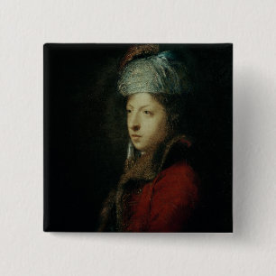 Bóton Quadrado 5.08cm Retrato de Giuseppe Marchi 1753