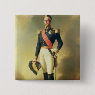 Bóton Quadrado 5.08cm Retrato de Henri-Eugene-Philippe-Louis