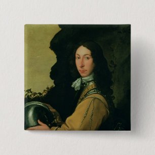 Bóton Quadrado 5.08cm Retrato de John Evelyn