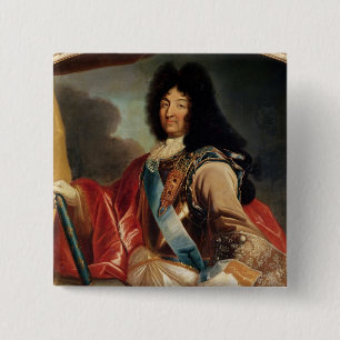 Bóton Quadrado 5.08cm Retrato de Louis XIV 2
