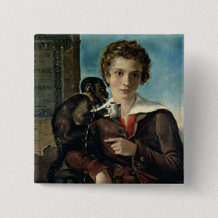 Bóton Quadrado 5.08cm Retrato de Marius Petipa no balé
