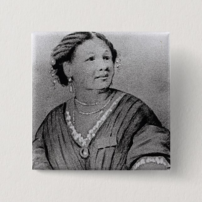 Bóton Quadrado 5.08cm Retrato de Mary Seacole (Frente)