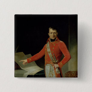 Bóton Quadrado 5.08cm Retrato de Napoleon mim