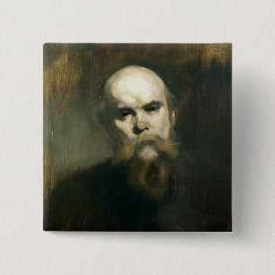 Bóton Quadrado 5.08cm Retrato de Paul Verlaine 1890