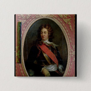 Bóton Quadrado 5.08cm Retrato de Rene Duguay-Trouin 1736