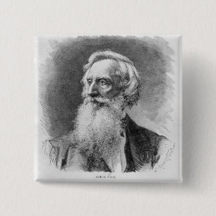 Bóton Quadrado 5.08cm Retrato de Samuel Morse
