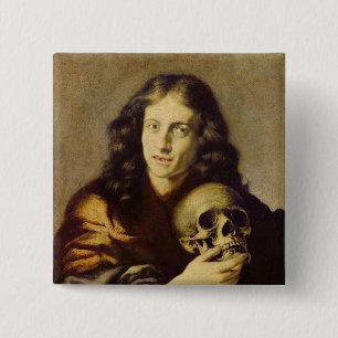 Bóton Quadrado 5.08cm Retrato de um homem