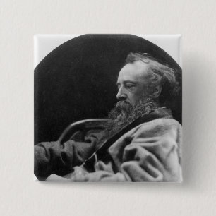 Bóton Quadrado 5.08cm Retrato de watts de George Frederick