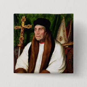 Bóton Quadrado 5.08cm Retrato de William Warham