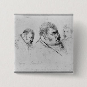 Bóton Quadrado 5.08cm Retrato Georges Cadoudal do 25 de maio de 1804