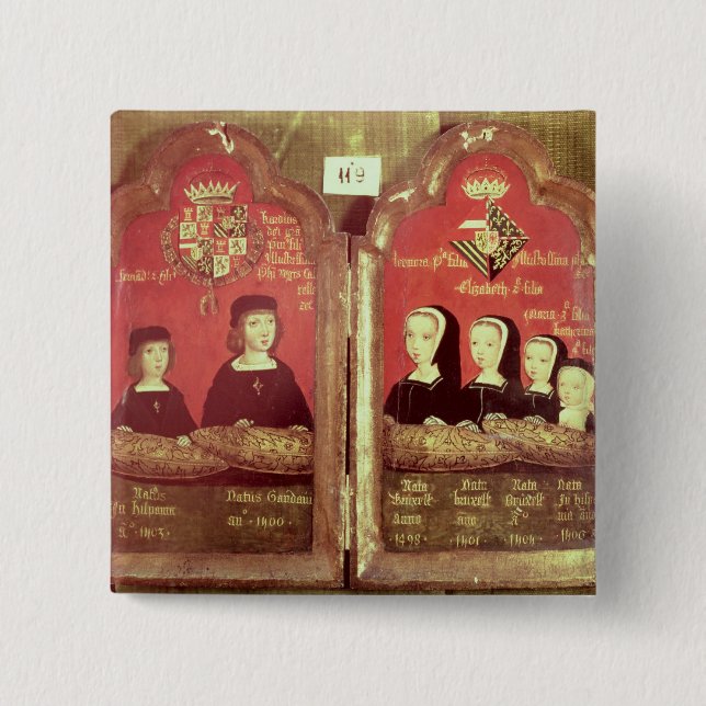 Bóton Quadrado 5.08cm Retratos (Frente)