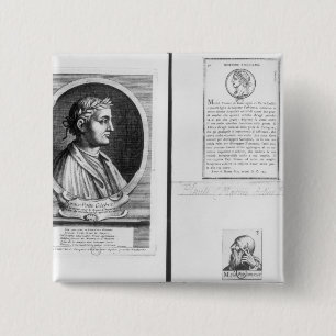 Bóton Quadrado 5.08cm Retratos de Horace Scipio Aemilianus