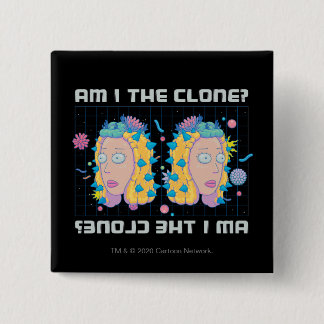 Bóton Quadrado 5.08cm RICK E MORTY™ | Sou O Clone?