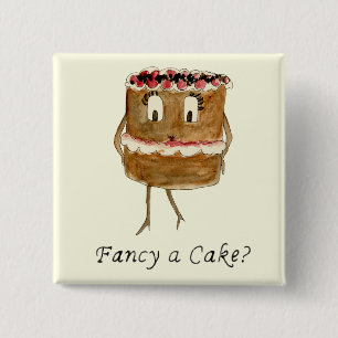 Bóton Quadrado 5.08cm Rico um chocolate engraçado Quirky Slogan Humor 