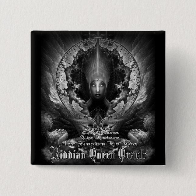 Bóton Quadrado 5.08cm Riddian Queen Oracle GS (Frente)