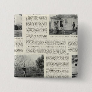 Bóton Quadrado 5.08cm Riverdale Prune Orchard, Califórnia