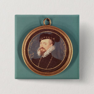 Bóton Quadrado 5.08cm Robert Dudley, conde de Leicester (c.1532-88) 1576