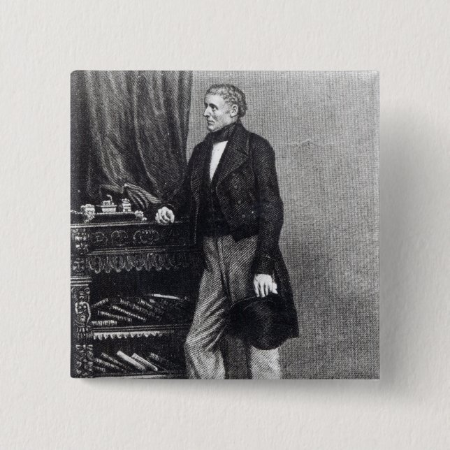 Bóton Quadrado 5.08cm Robert Smith Surtees (Frente)