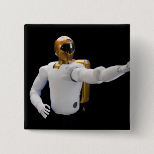 Bóton Quadrado 5.08cm Robonaut 2, uns dexterous, hel 2 do astronauta do