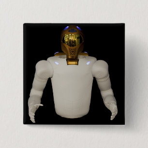 Bóton Quadrado 5.08cm Robonaut 2, uns dexterous, hel 5 do astronauta do