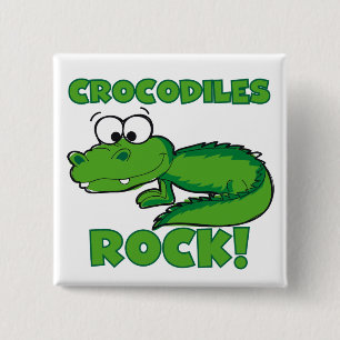 Bóton Quadrado 5.08cm Rocha dos crocodilos