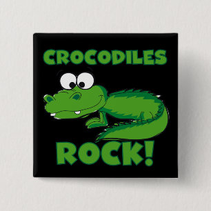 Bóton Quadrado 5.08cm Rocha dos crocodilos