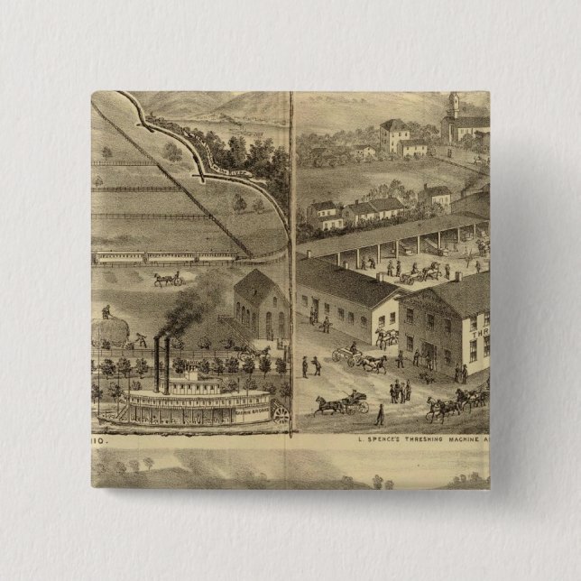 Bóton Quadrado 5.08cm Roda Ferro Roda Roda Empresa de Ferro e unhas (Frente)