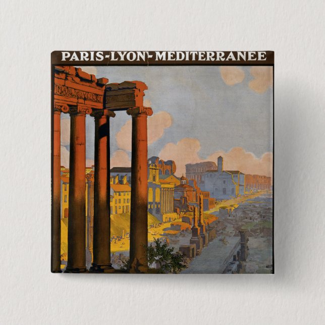 Bóton Quadrado 5.08cm Roma (Frente)