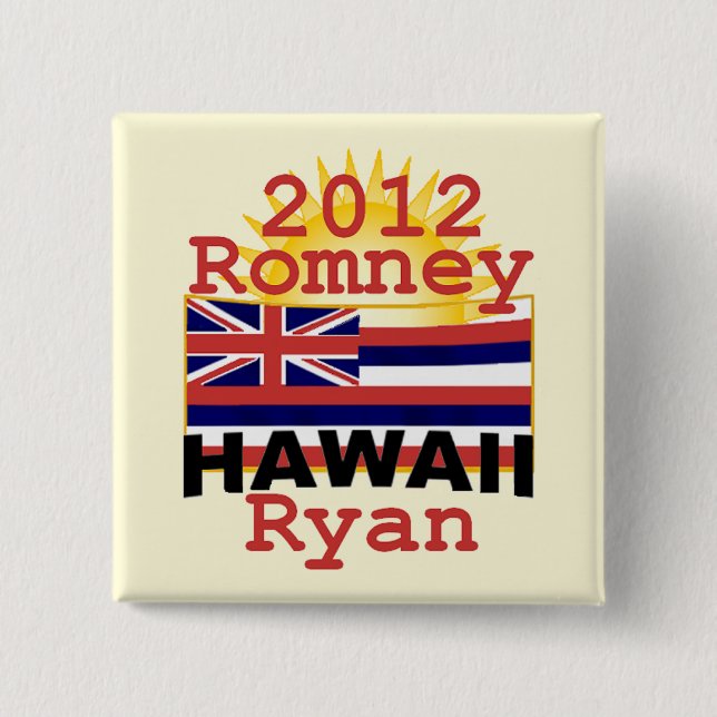 Bóton Quadrado 5.08cm Romney Ryan (Frente)