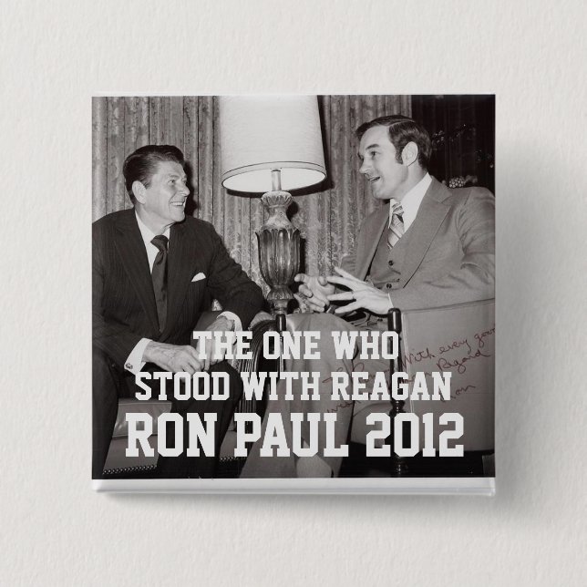 BÓTON QUADRADO 5.08CM RON PAUL 2012 (Frente)