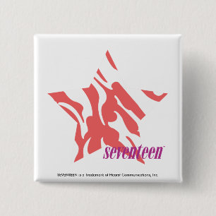 Bóton Quadrado 5.08cm Rosa 3 da zebra