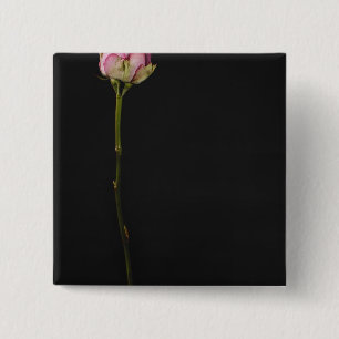 Bóton Quadrado 5.08cm Rosa 3 do rosa