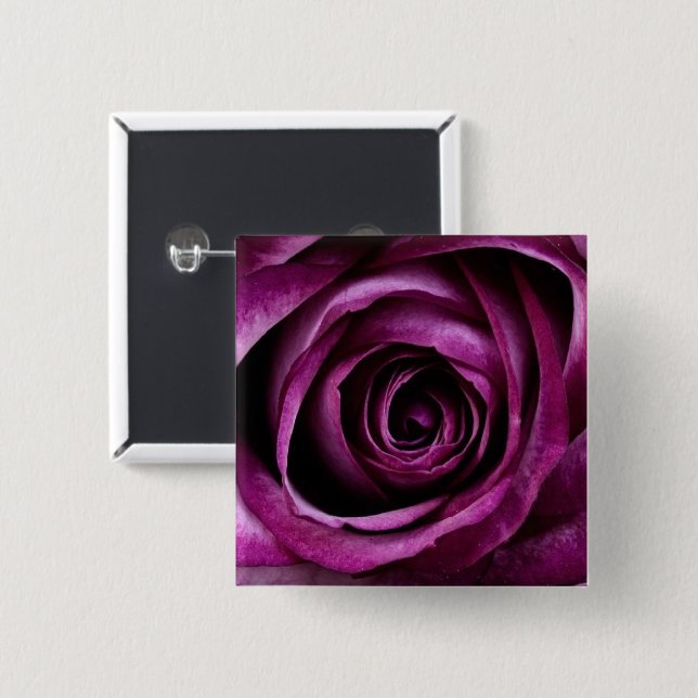 Bóton Quadrado 5.08cm Rosa púrpura (Frente & Verso)