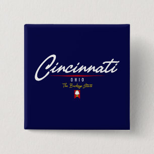 Bóton Quadrado 5.08cm Roteiro de Cincinnati