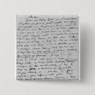 Bóton Quadrado 5.08cm Rotule Richard Wagner ao 17 de fevereiro de 1860