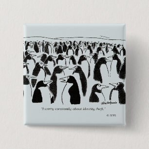 Bóton Quadrado 5.08cm Roubo de identidade