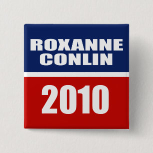 BÓTON QUADRADO 5.08CM ROXANNE CONLIN PARA O SENADO