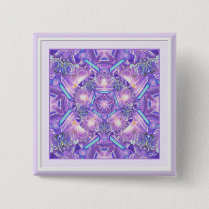 Bóton Quadrado 5.08cm Roxo W1