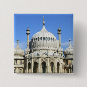 Bóton Quadrado 5.08cm Royal Pavilion, Brighton, Sussex, Inglaterra