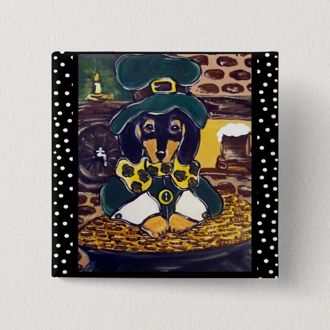 Bóton Quadrado 5.08cm Rua. Botão Patty (Frente)