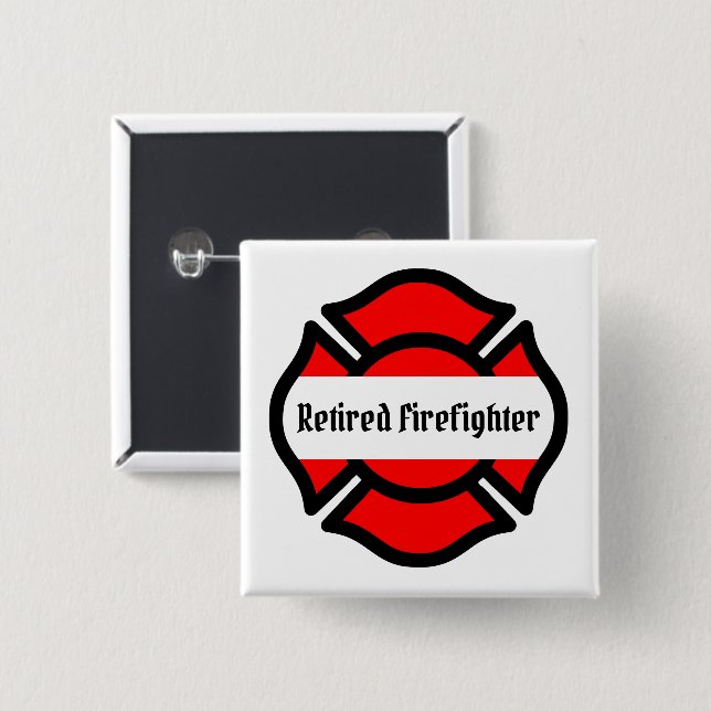 Bóton Quadrado 5.08cm Rua, Cruz Florian (Frente & Verso)